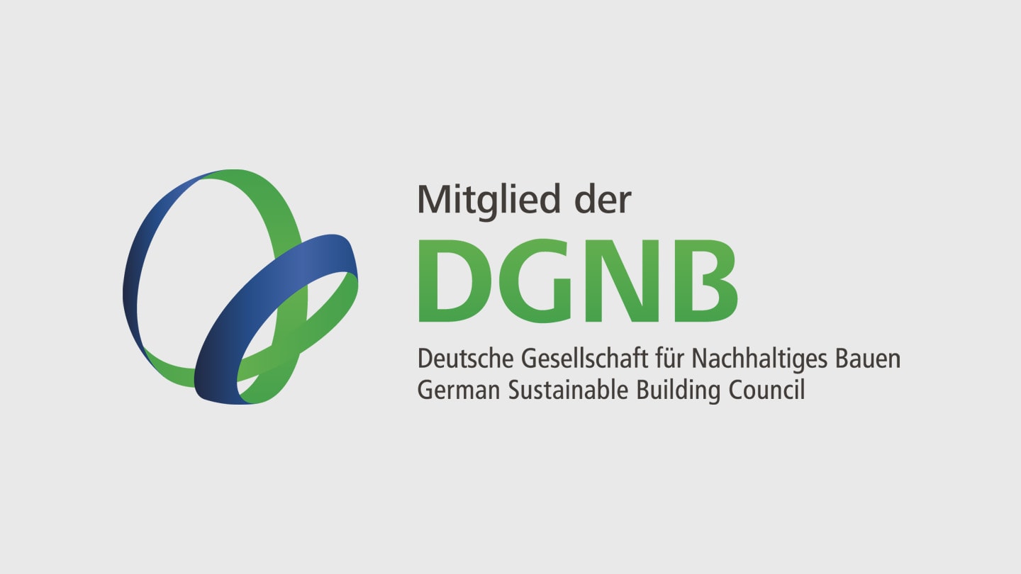 Mitglied der DGNB – Deutsche Gesellschaft für Nachhaltiges Bauen